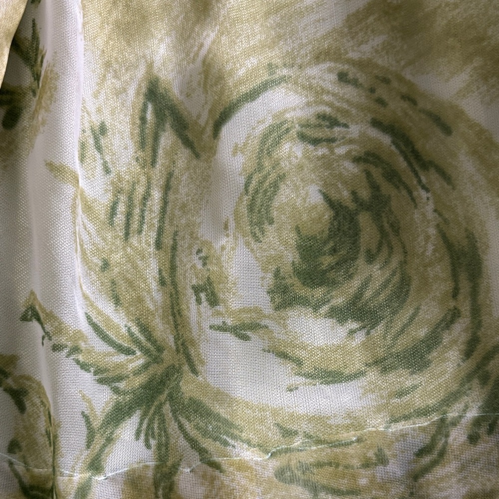 Vintage Algo Summer Olive Floral Cocktail Dress - Picture 5 of 12